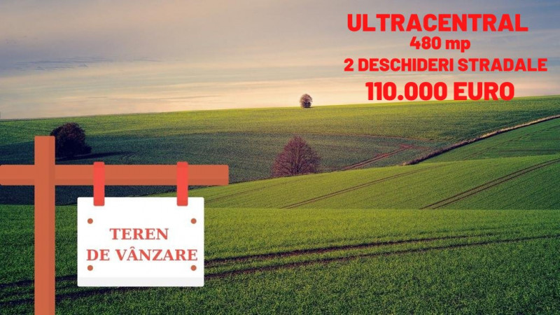 Ultracentral, Grivitei - Teren+casa  480 mp, 2 deschideri