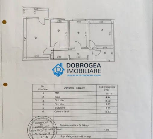 Pacii, 3 camere, decomandat, imbunatatit