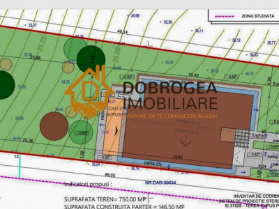 MALCOCI -TEREN INTRAVILAN, 750 MP, DESCHIDERE 15 ML+PROIECT CASA.