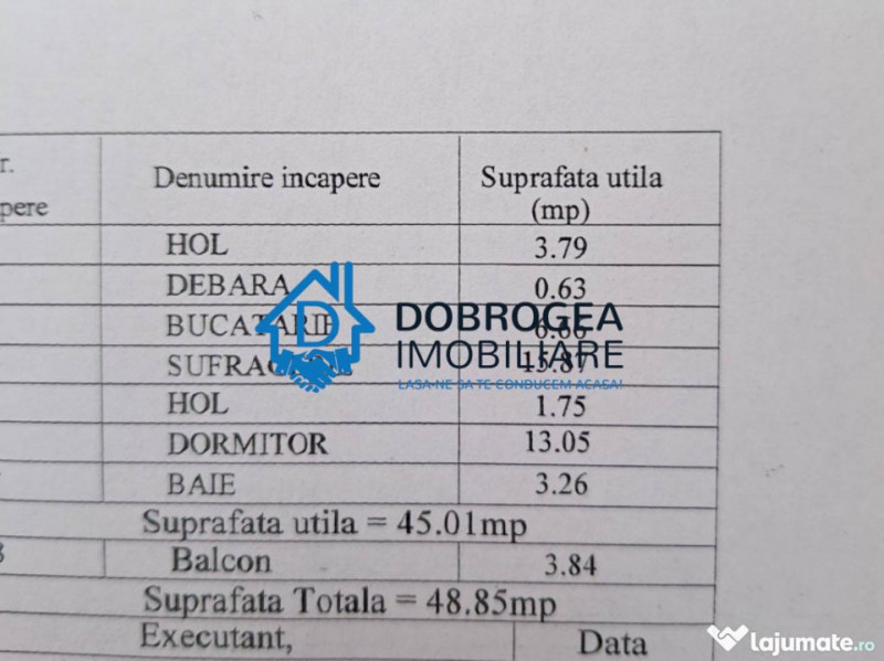 VEST -2 CAMERE SEMIDECOMANDAT , ETAJ 3, 48,85 MP