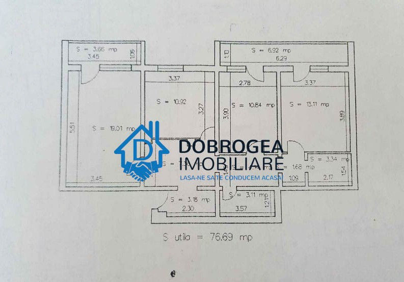 CENTRAL- 3 CAMERE DECOMANADAT, 78 MP