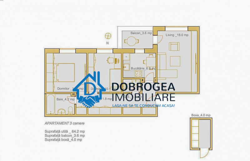 E3- 3 CAMERE DECOMANDAT ETAJ 3, CENTRALA GAZ