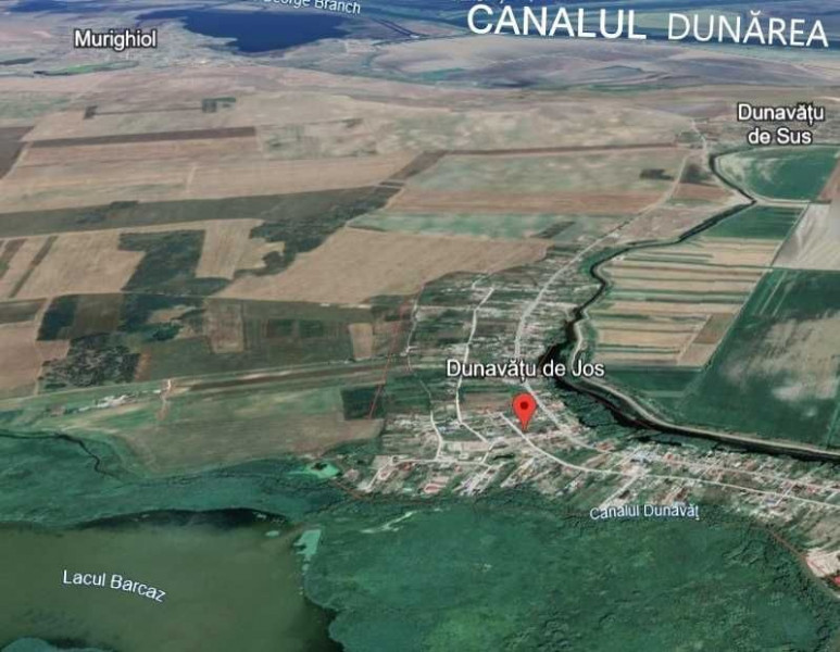 DUNAVATUL DE JOS-  TEREN 686 MP, DESCHIDERE LA CANAL 12,3 ML