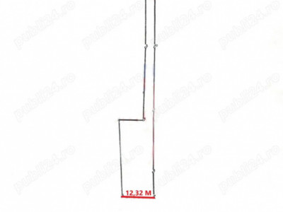DUNAVATUL DE JOS-  TEREN 686 MP, DESCHIDERE LA CANAL 12,3 ML