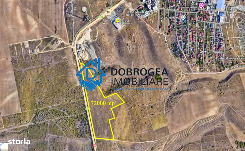 VANZARE SAU INCHIRIERE TEREN EXTRAVILAN LA INTRARE IN TULCEA  59 euro/mp