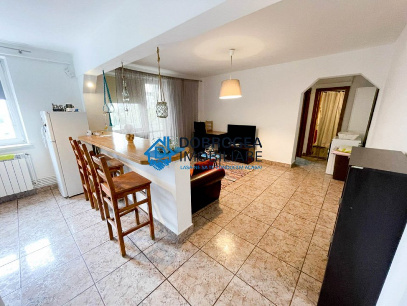 Ultracentral, 2 camere, mobilat-utilat, centrala termica, vedere spre Dunare