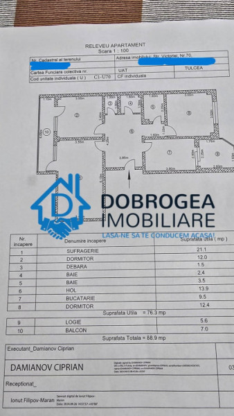 STRADA VICTORIEI - 3 CAMERE DECOMANDAT, ETAJ 1 ,CENTRALA GAZ