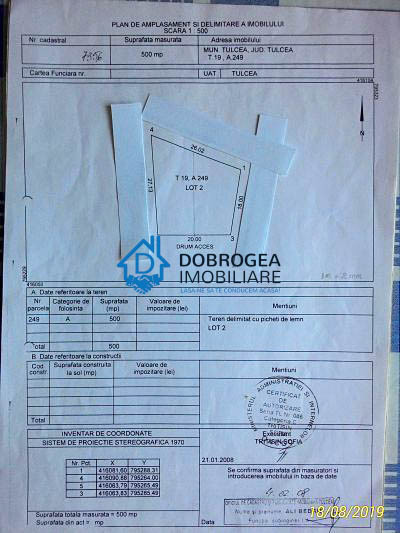 ZONA 9 MAI -TEREN INTRAVILAN, 500 MP