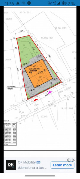TEREN INTRAVILAN -  ZONA AVRAM IANCU -SUPRAFATA 251 MP, DESCHIDERE 15 ML