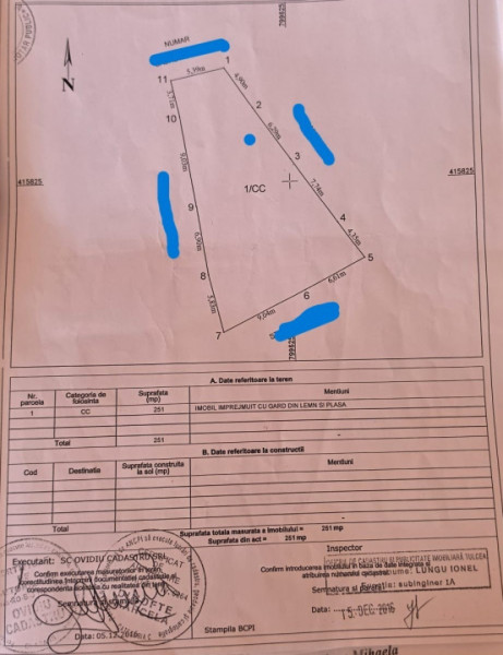 TEREN INTRAVILAN -  ZONA AVRAM IANCU -SUPRAFATA 251 MP, DESCHIDERE 15 ML