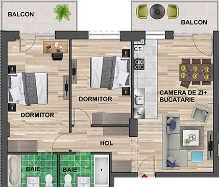 Mamaia Nord, Apartament 3 camere-Paradise Resort&Residence