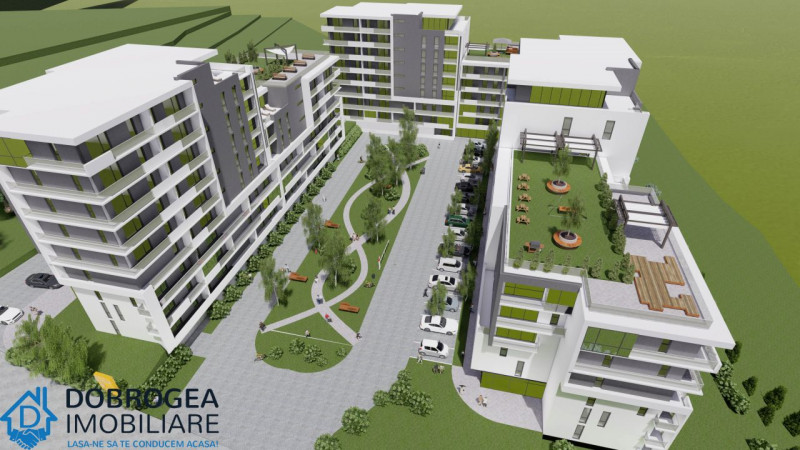 Complex E3 PLUS, 2 camere, Etaj 1, decomandat, COMISION 0