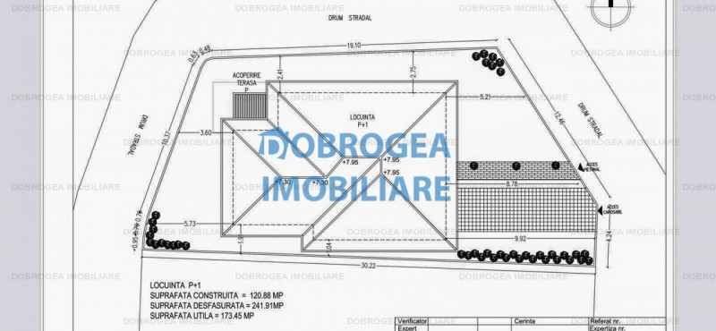 Baltag, teren 362 mp+proiect casa P+1, fundatie cota 0