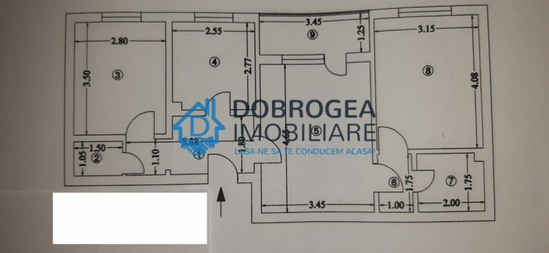 Vest, 3 camere, parter, balcon