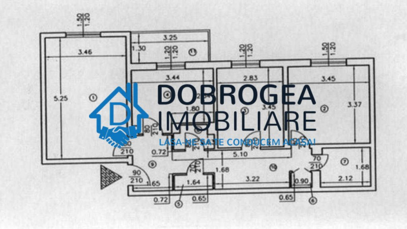 E3, 3 camere, decomandat, centrala termica