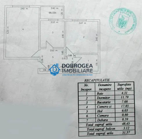 Podgoriilor, etaj 2, decomandat, centrala termica