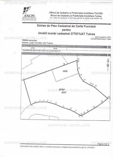 Teren extravilan aproape de zona Baltag, posibilitate de trecere intravilan